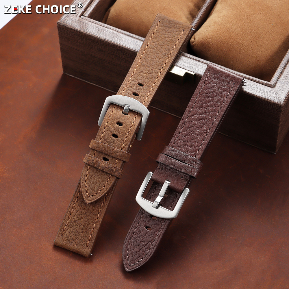 Omega Watches Smartwatch - Pasek do zegarka ze skóry naturalnej