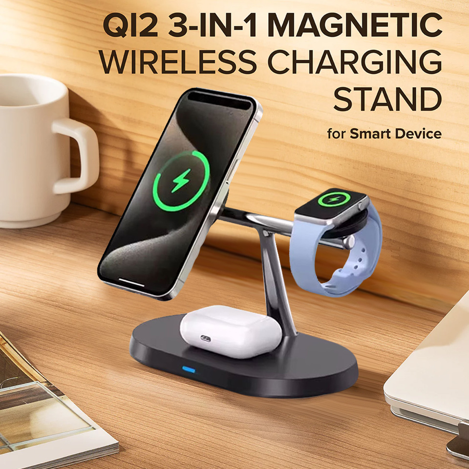 Smartwatch Watches For Iphone - Magnetyczna bezprzewodowa stacja ładująca 3 w