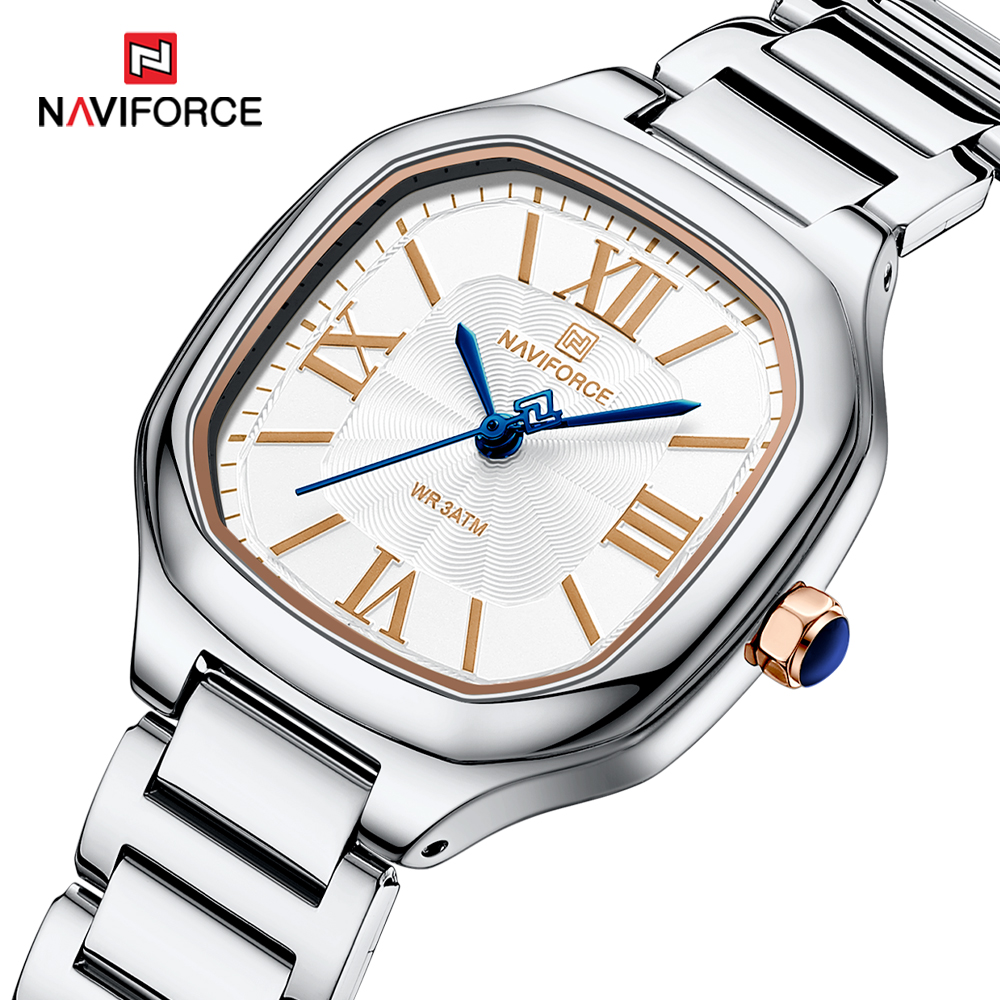 Minimalist Thin Watch - NAVIFORCE Luksusowy zegarek damski Kwadratowa tarcza