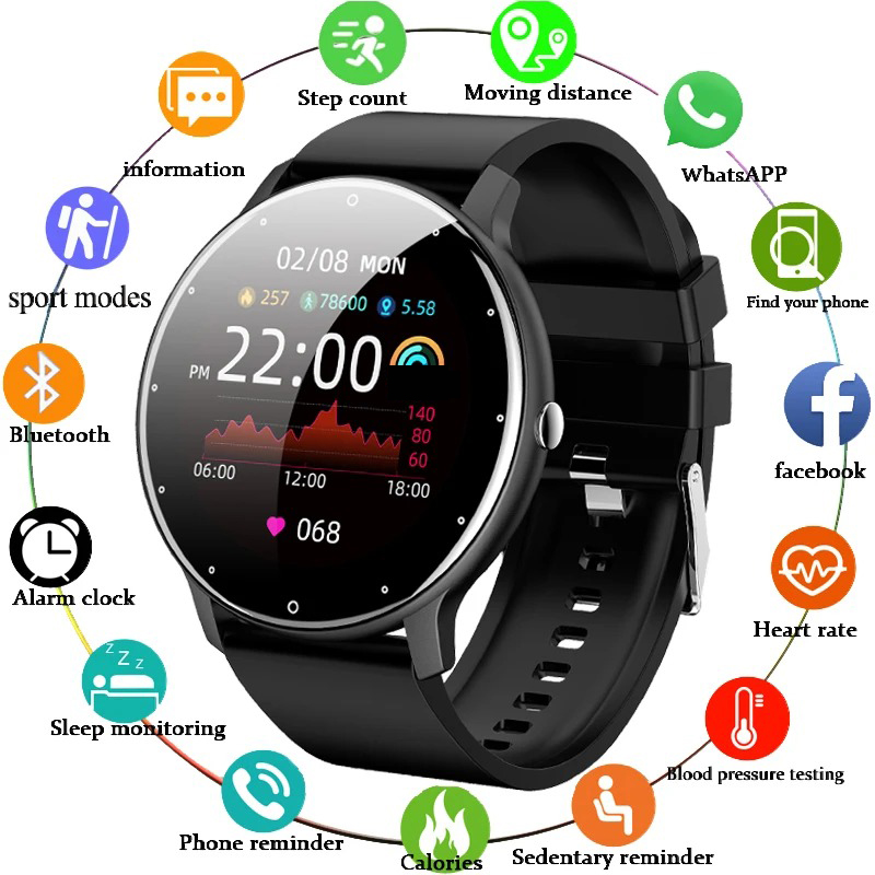 Watch Iwo - LIGE 2026 Smartwatch Damski Męski Prezent