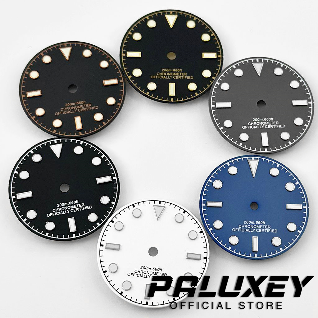 Luminous Dial Face - Tarcza zegarka BB58 29mm, sterylna, czarno-szara,