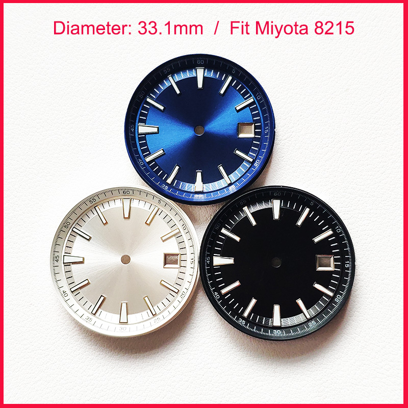 Luminous Dial Face - 33.1mm sterylna tarcza pasuje do Miyota