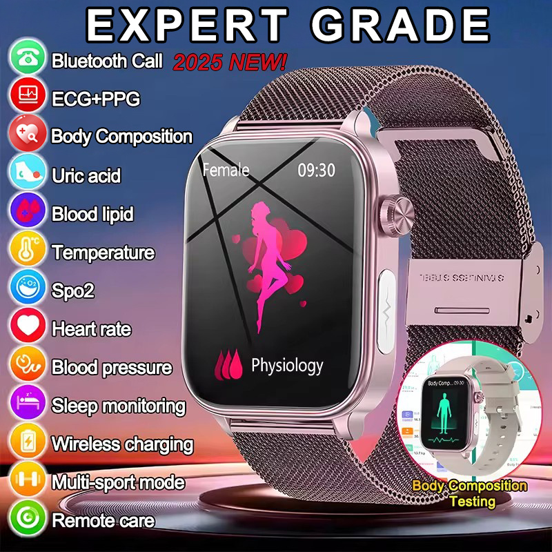 Smartwatch Health Watches For Women - 2025 nowy inteligentny zegarek monitorujący ekg