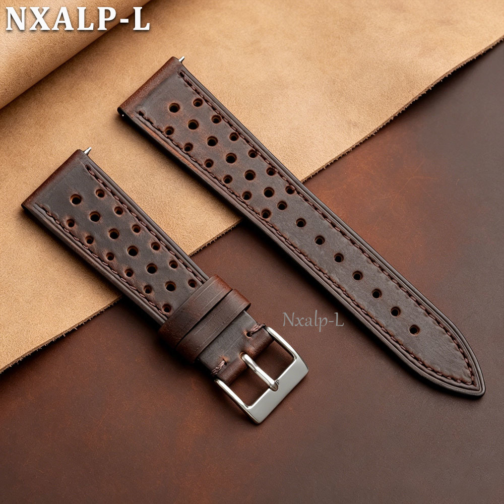 Omega Watches Smartwatch - Pasek do zegarka ze skóry bydlęcej