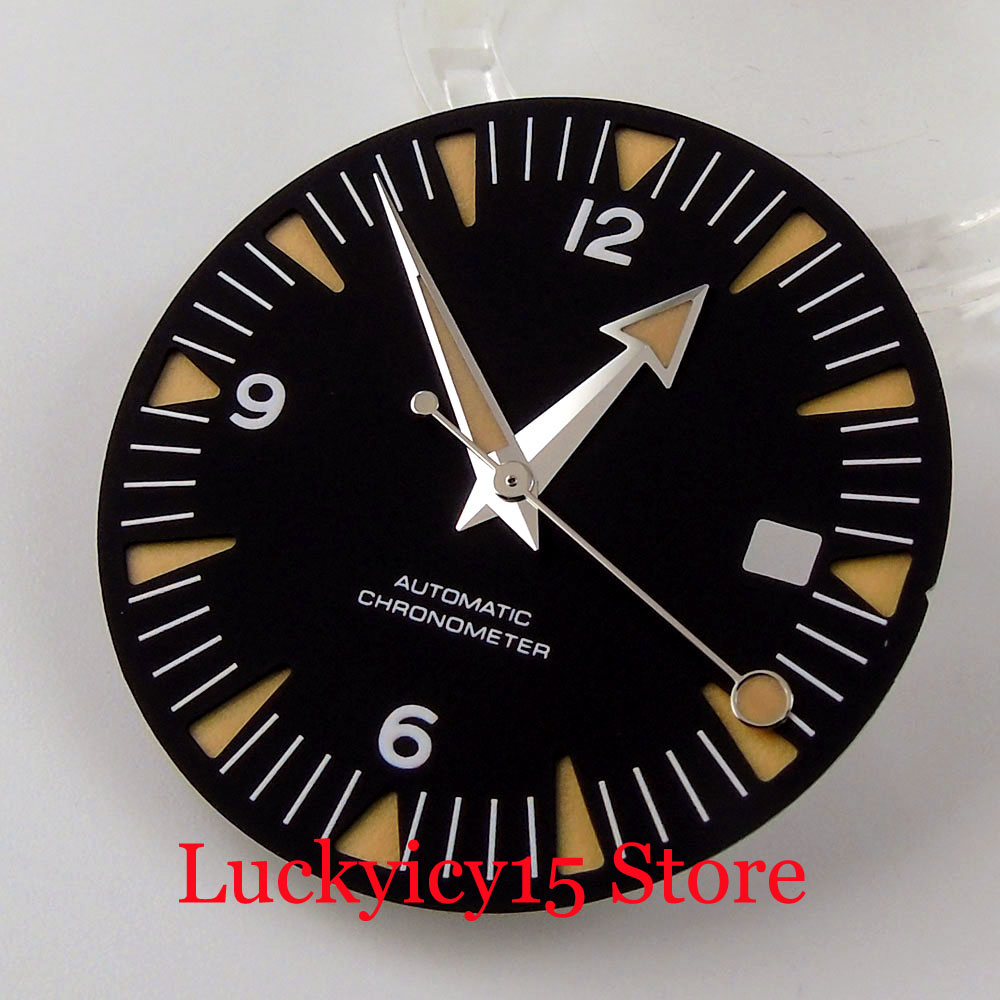Luminous Dial Face - Tarcza zegarka 31mm Sandwich Ciemnoniebieska Czarna