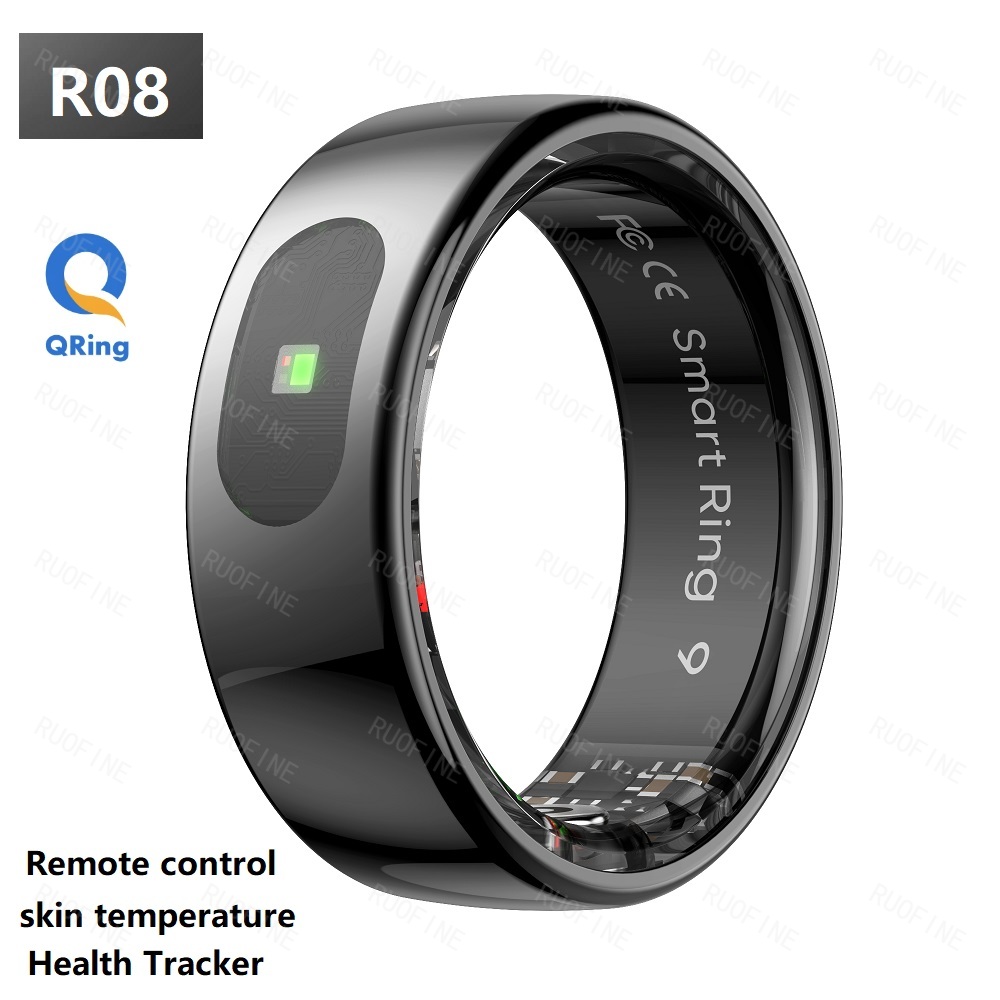 Smartwatch Sports Watches For Men - Pierścień R08 Qring Damski Męski Powiadomienia