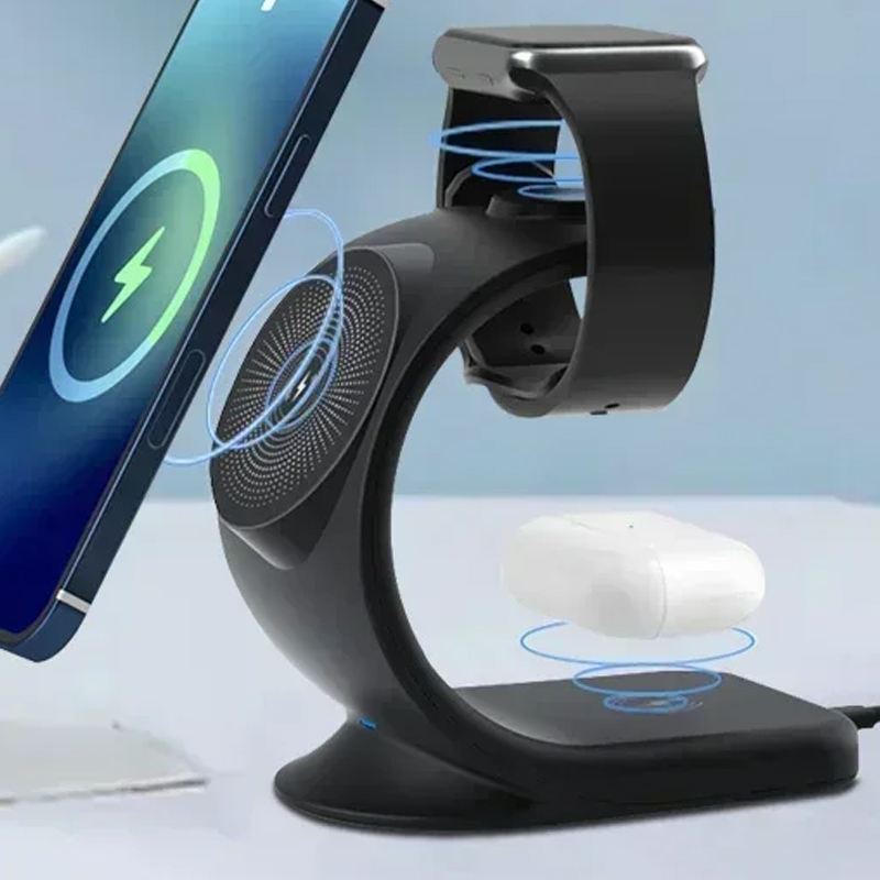 Smartwatch Watches For Iphone - Magnetyczna ładowarka bezprzewodowa 3 w 1,