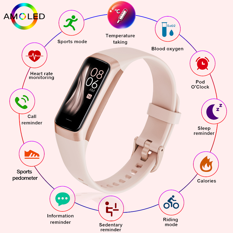 Watches Ladies Smartwatch - FOXBOX inteligentny zegarek moda męska zegarek
