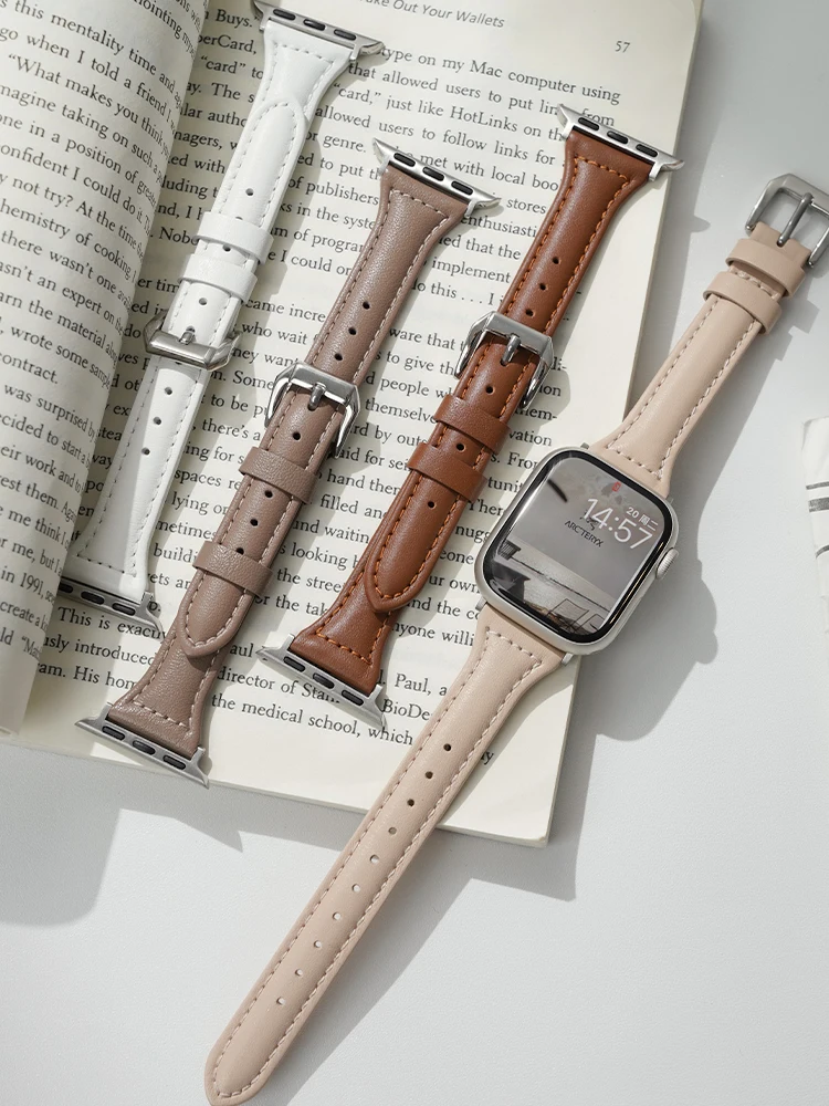 Smartwatch Apple Watches For Women - Smukły skórzany pasek do Apple Watch
