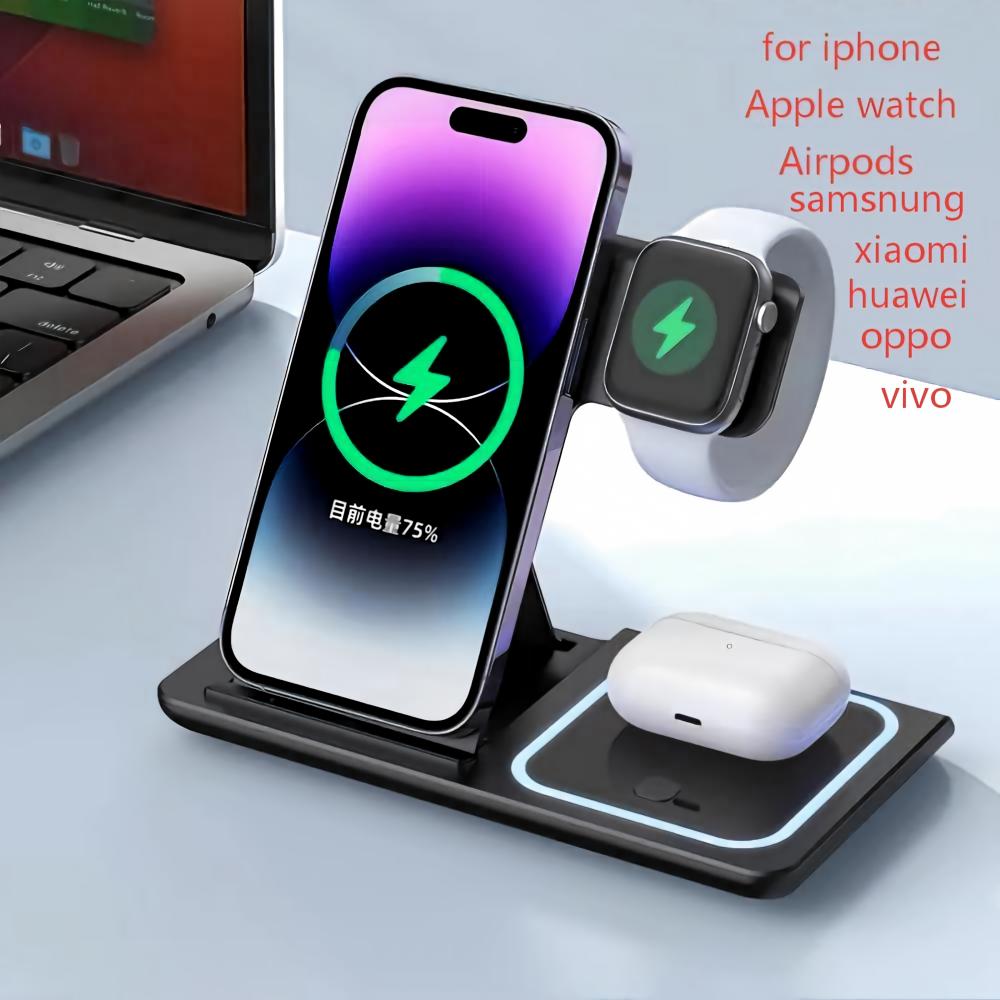 Smartwatch Watches For Iphone - Bezprzewodowa ładowarka z uchwytem 3 w