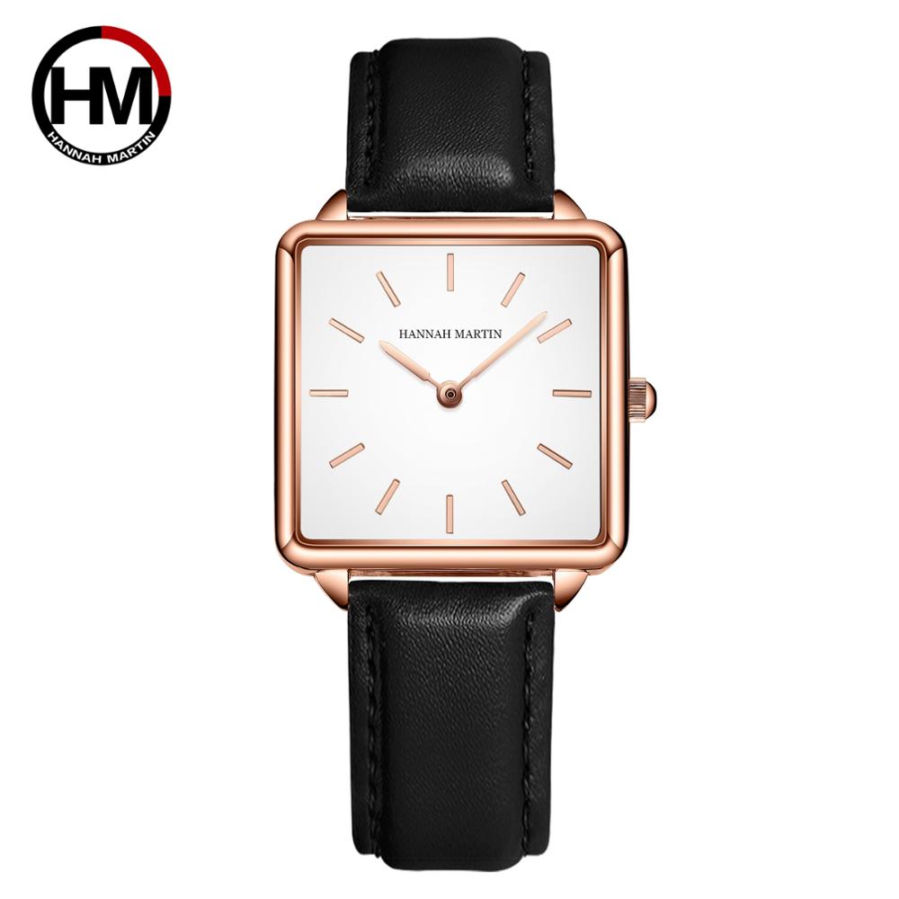 Minimalist Thin Watch - Pasek ze skóry naturalnej japonia mechanizm