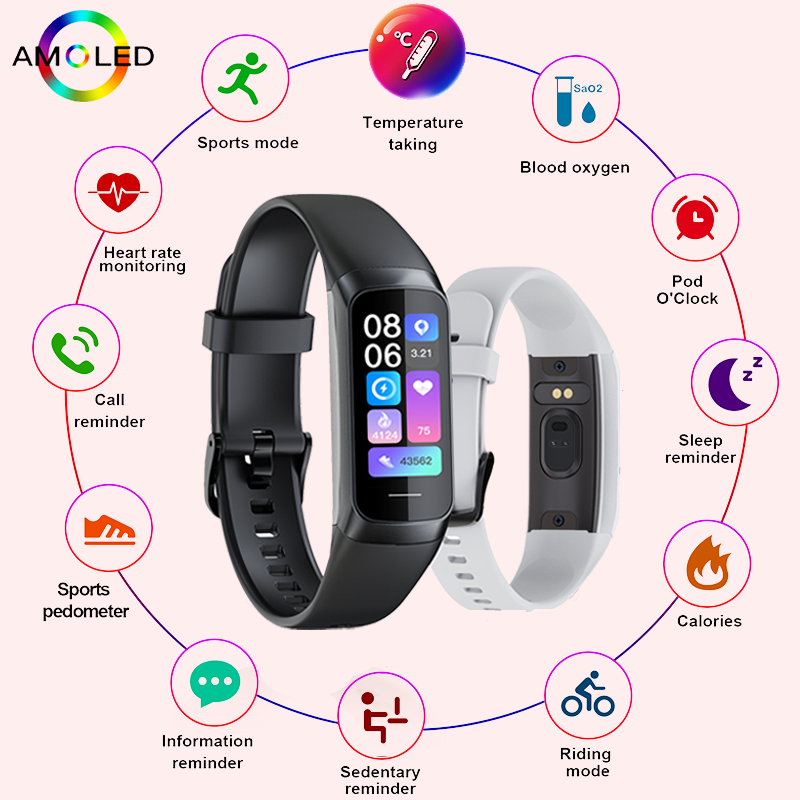 Smartwatch Health Watches For Women - LIGE 1.1 Calowy Smartband z Ekranem