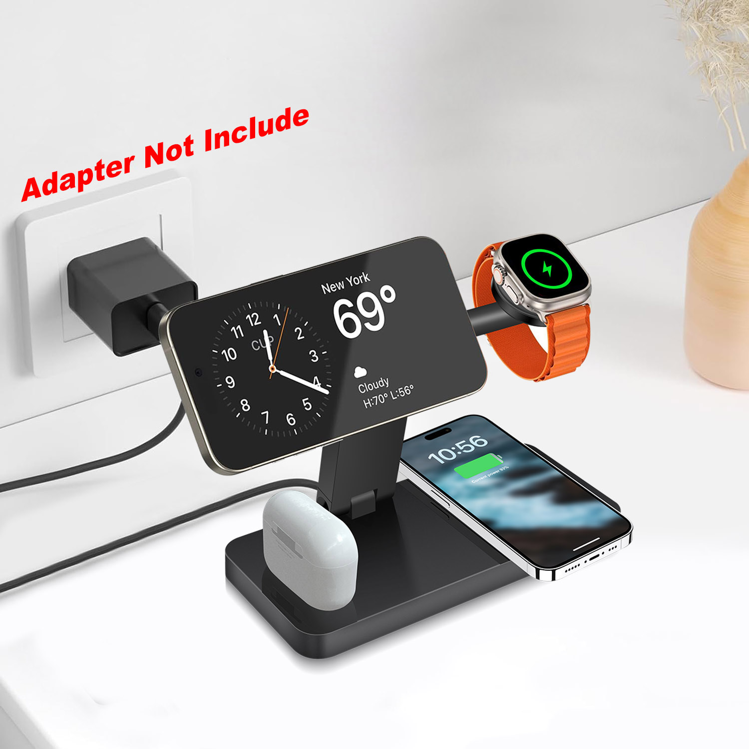 Smartwatch Watches For Iphone - Magnetyczna bezprzewodowa stacja ładująca 4 w