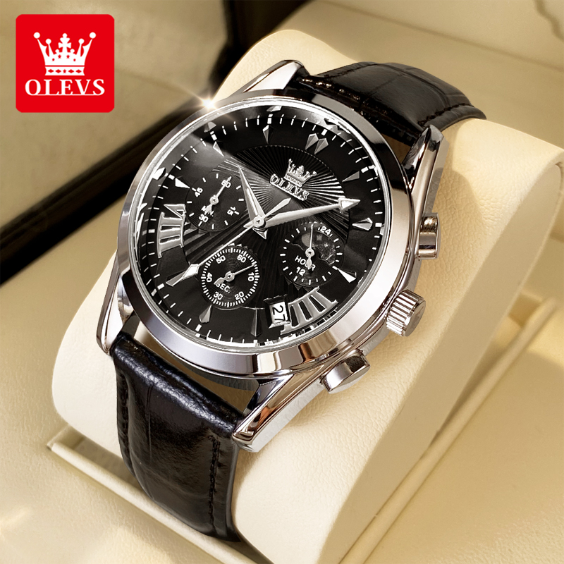 Analog Quartz Watch - Męskie zegarki OLEVS w stylu casual,