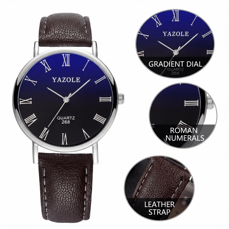 Smartwatch Slim Watches For Men - Zegarek męski YAZOLE, modny, ultracienki, z