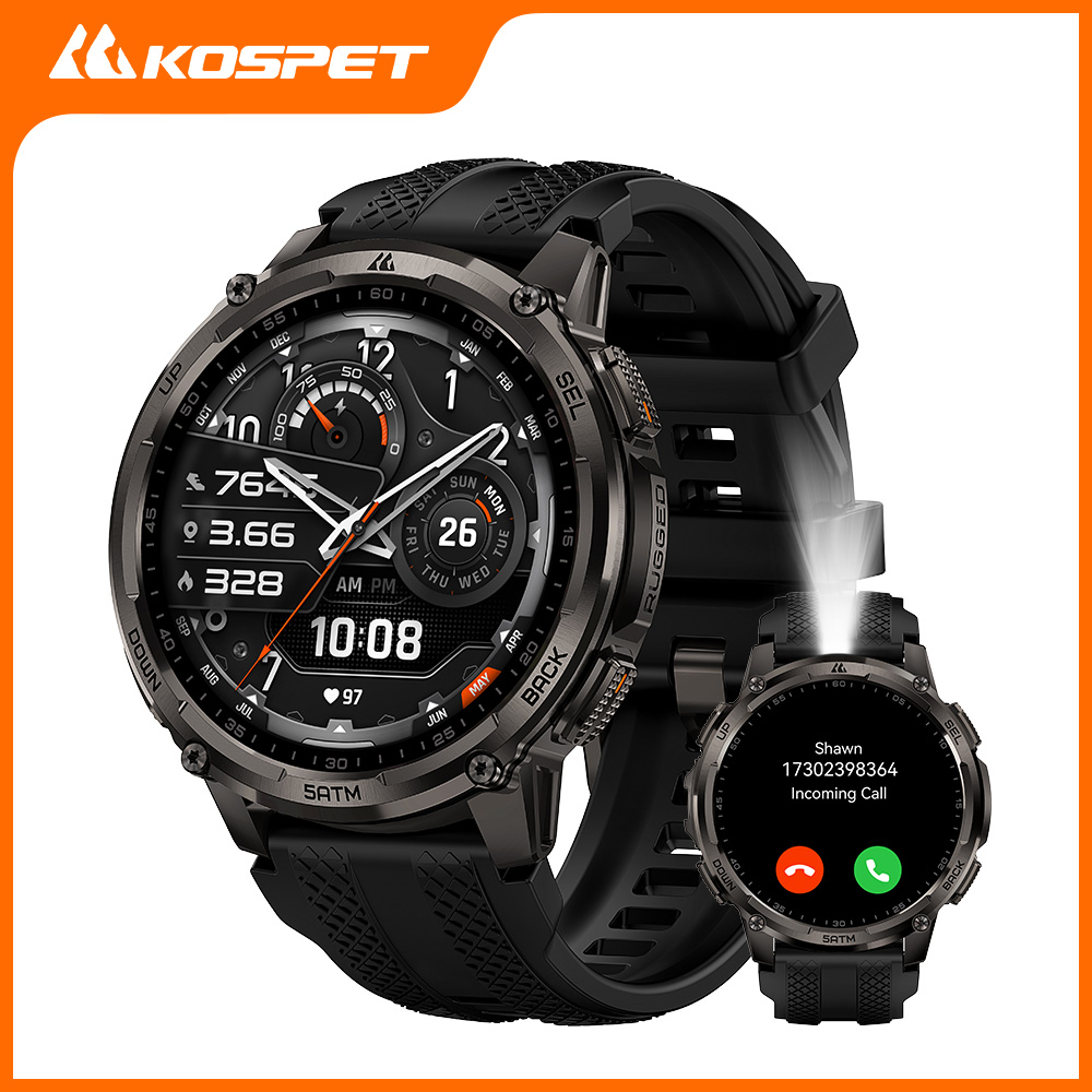 Smartwatch Rugged Watches For Men - KOSPET TANK T4C Smartwatch Męski, wytrzymały