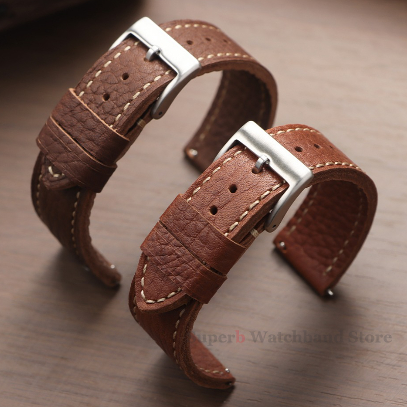 Omega Watches Smartwatch - Pasek do zegarka ze skóry bydlęcej