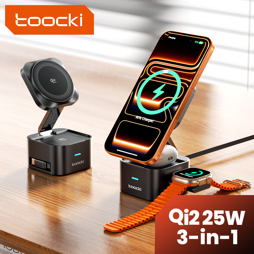 Smartwatch Watches For Iphone - Ładowarka bezprzewodowa Toocki QI2.2 25W do