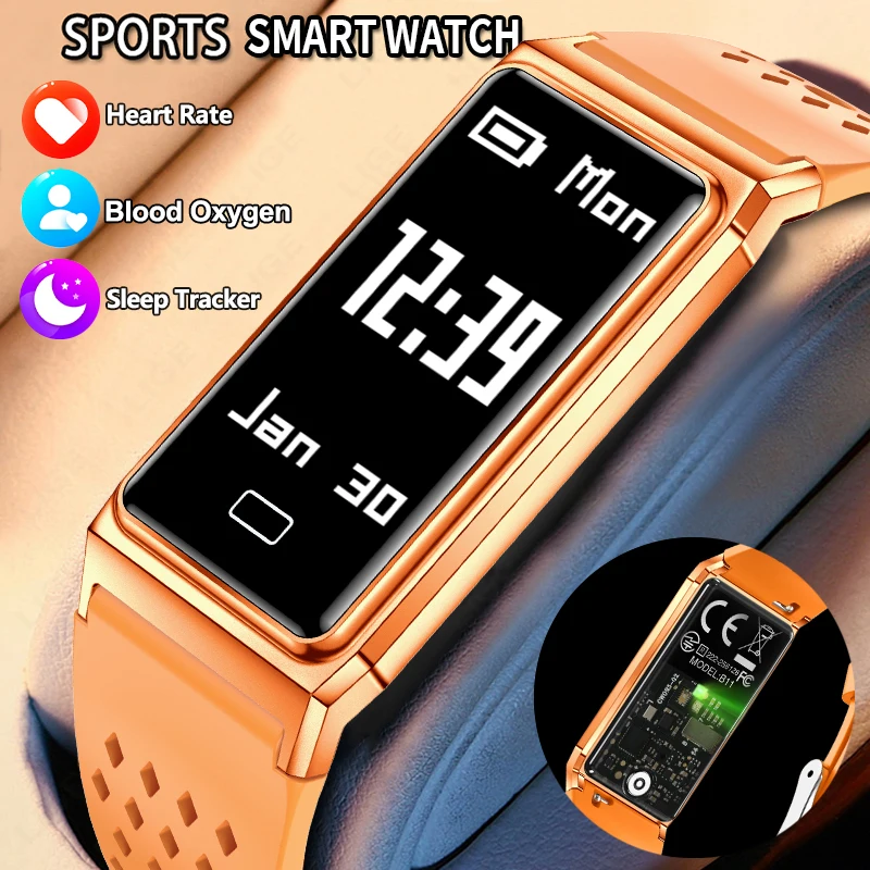 Smartwatch Slim Watches For Men - LIGE Nowa Ultracienka Inteligentna Bransoletka Damska