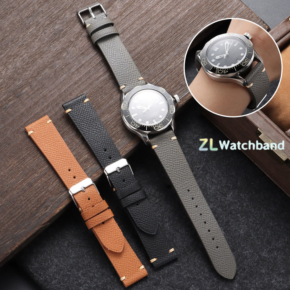 Omega Watches Smartwatch - Pasek do zegarka ze skóry cielęcej