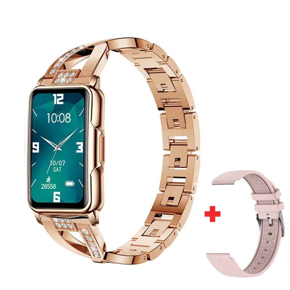 Watches Ladies Smartwatch - Damski Smartwatch Luksusowy z Diamentami, Monitor