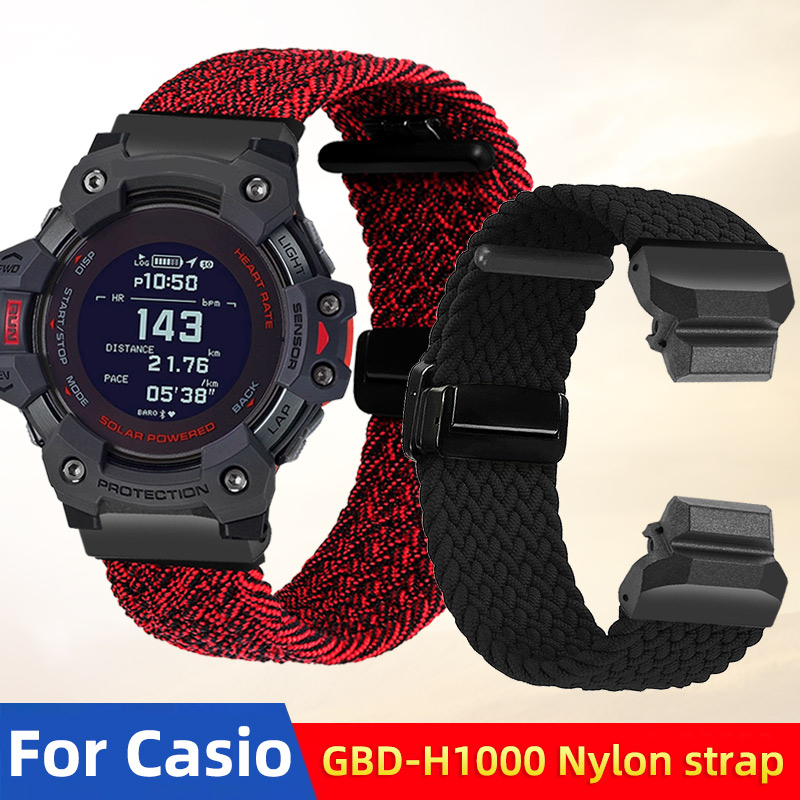 Casio Watches Smartwatch - Elastyczny nylonowy pasek do zegarka GBD