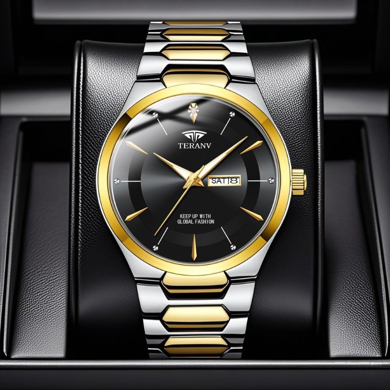 Smartwatch Luxury Watches - Zegarek męski, modny, luksusowy, z podświetlanym