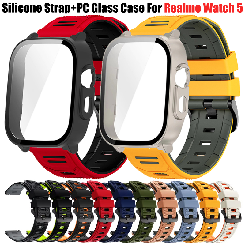 Watch S Realme - Oddychający silikonowy pasek + etui z