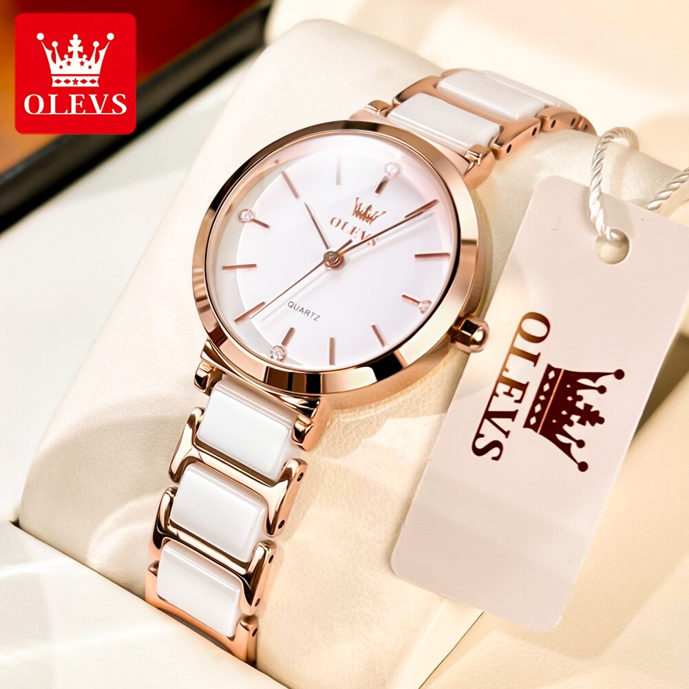Minimalist Thin Watch - OLEVS modne zegarki damskie Relogio Feminino
