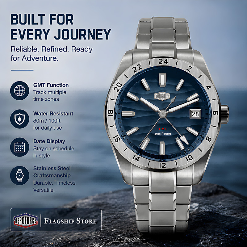 Smartwatch Luxury Watches - HEROFORCE Nowy Wodoodporny Świecący Zegarek Kwarcowy