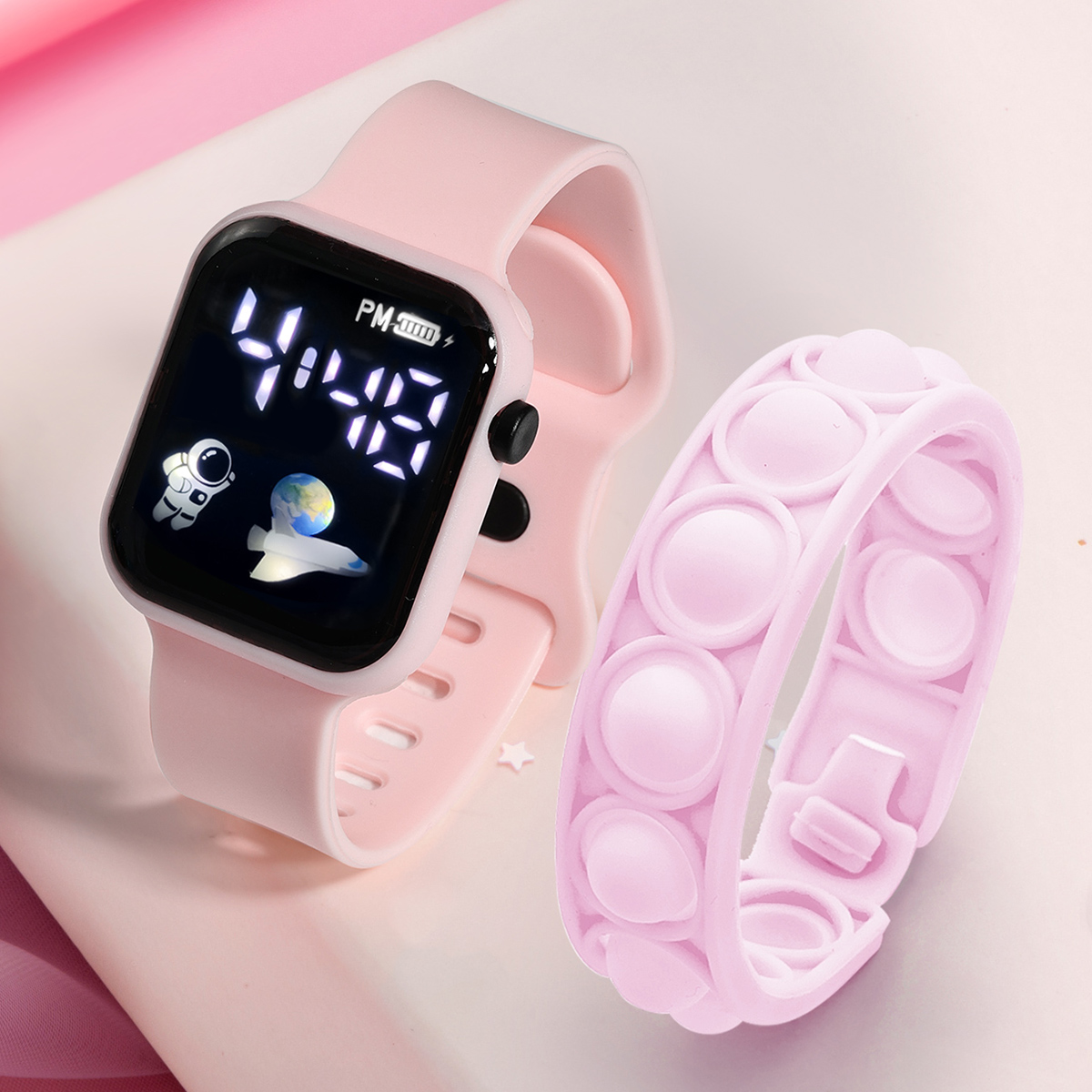 Smartwatch Watches Girls - 2 sztuki smartwatch dla dzieci bransoletka