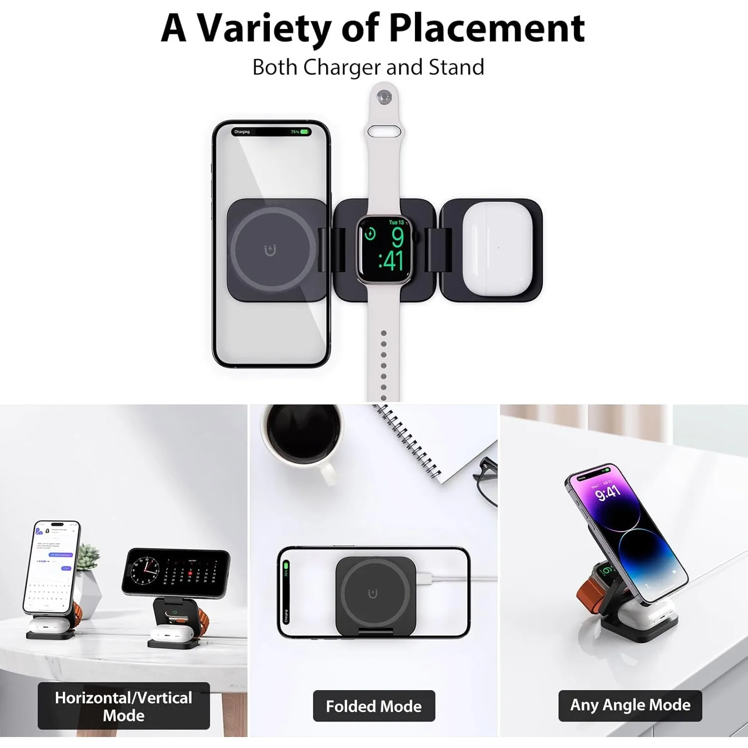 Składana szybka ładowarka bezp – Smartwatch Watches For Iphone recenzja i cena