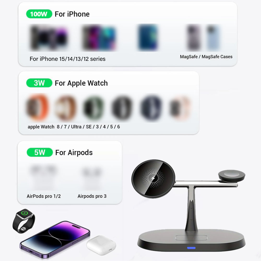 Magnetyczna bezprzewodowa stac – Smartwatch Watches For Iphone recenzja i cena