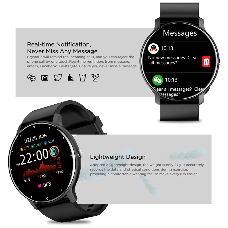 LIGE 2026 Smartwatch Damski Mę – Watch Iwo recenzja i cena