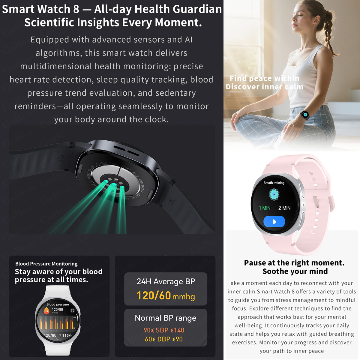 Nowe smartwatche 2026 8 Mini G – Smartwatch Health Watches For Women recenzja i cena