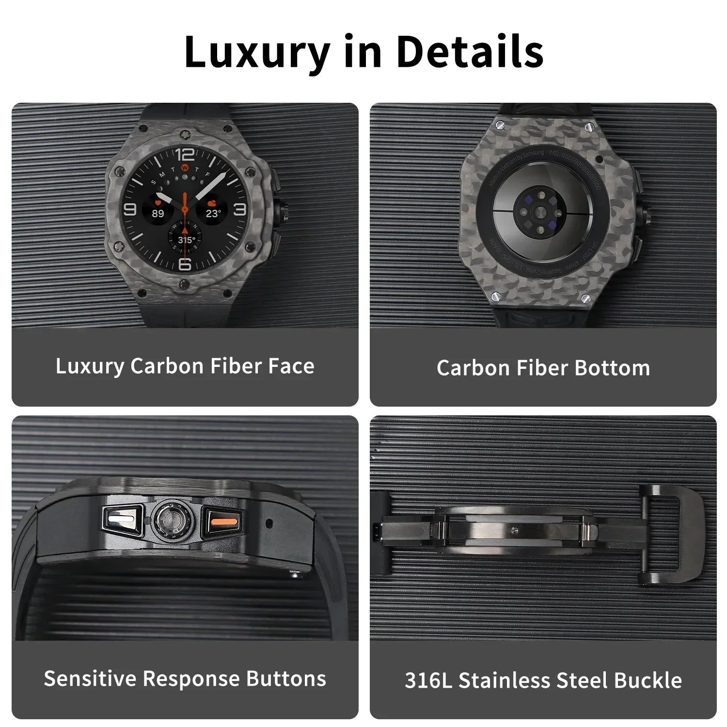 Luksusowy zestaw modyfikacji d – Smartwatch Luxury Watches recenzja i cena