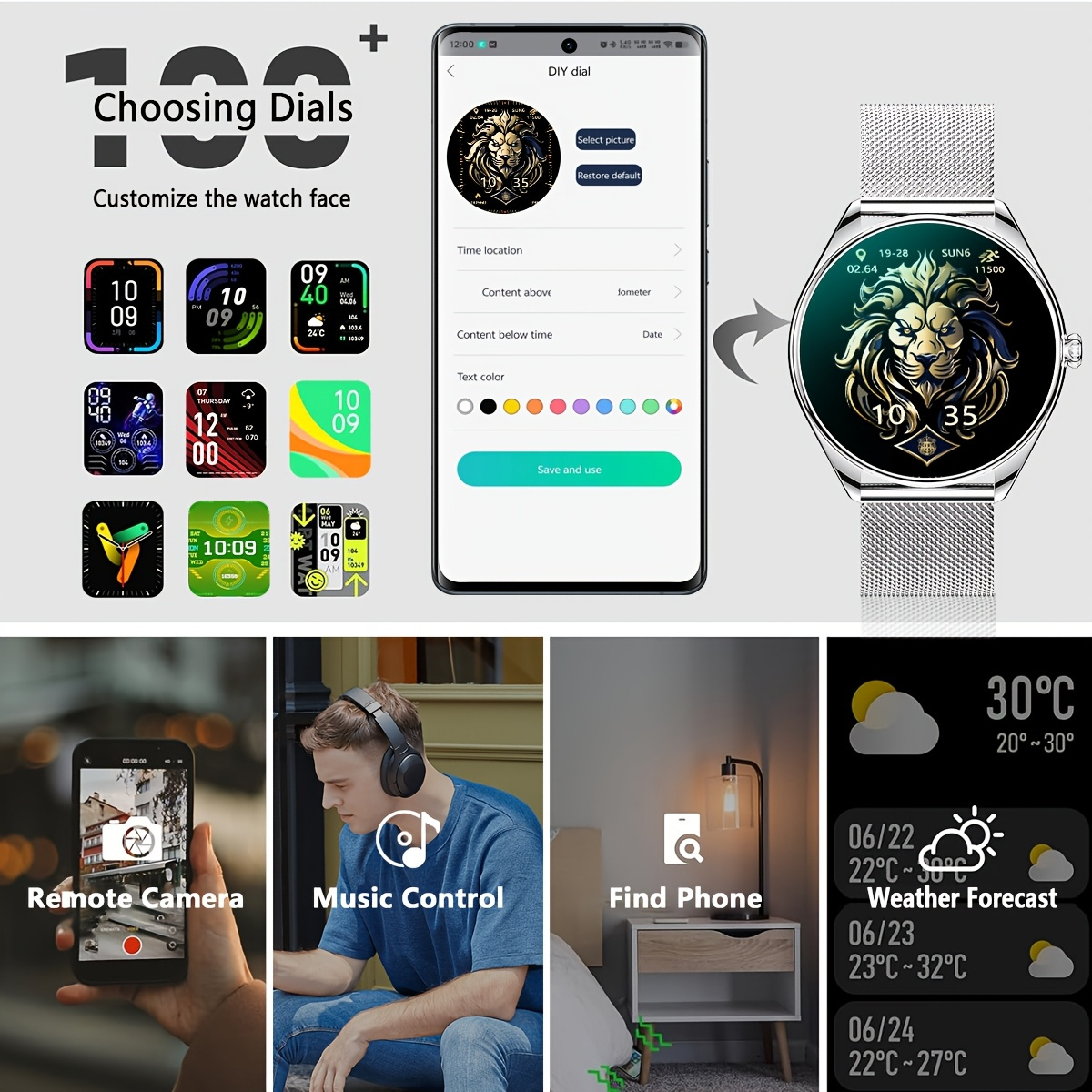 2026 Nowy Ultracienki Smartwat – Watches Ladies Smartwatch recenzja i cena