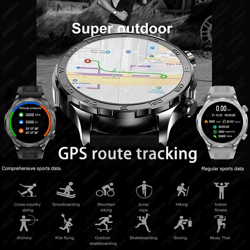 Nowy Smartwatch z GPS, Ekran A – Smartwatch Sports Watches For Men recenzja i cena