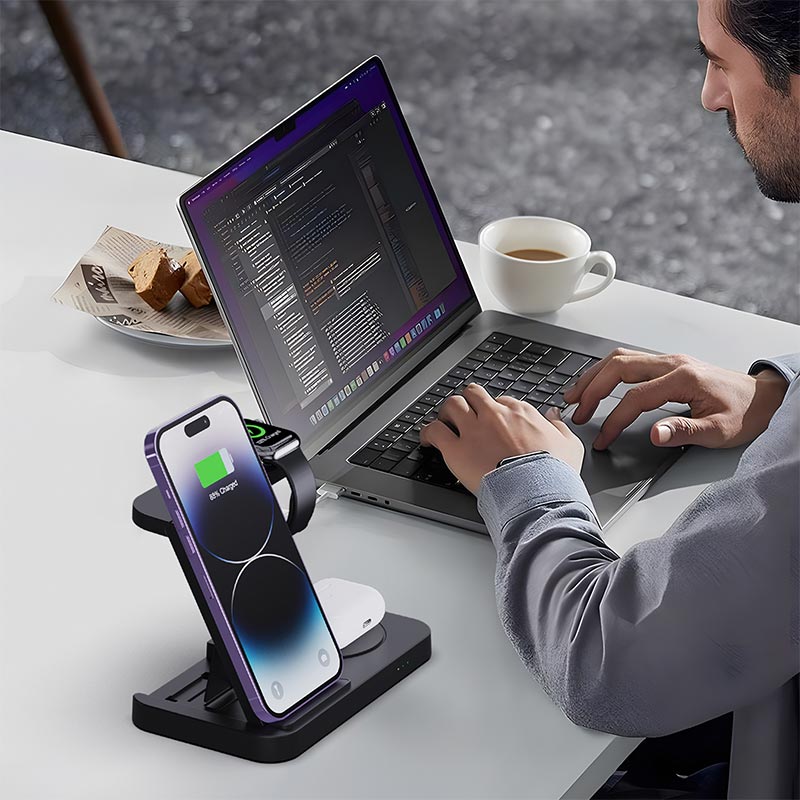 Składana bezprzewodowa stacja  – Smartwatch Watches For Iphone recenzja i cena