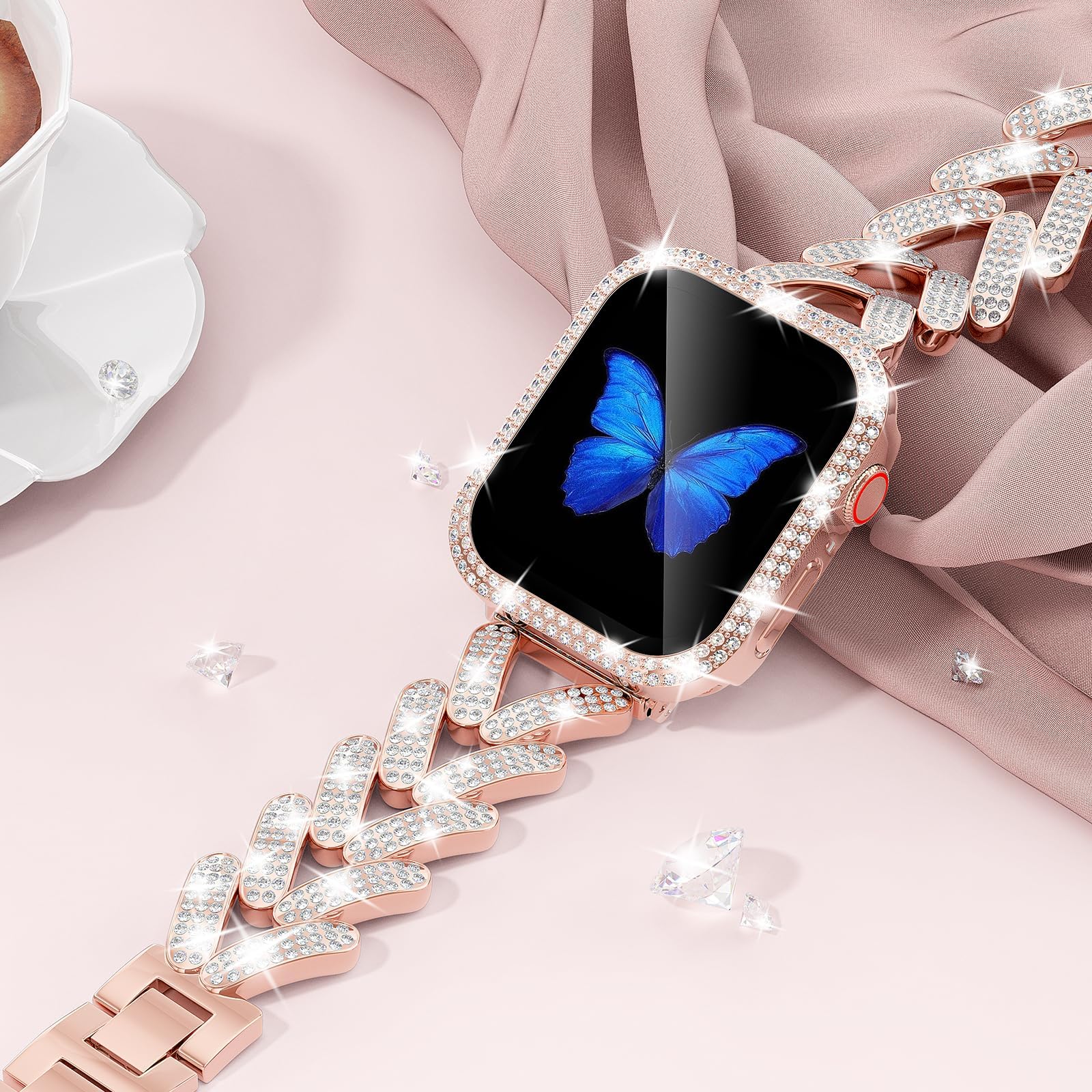 Pasek Bling do Apple Watch Pas – Smartwatch Slim Watches For Men recenzja i cena