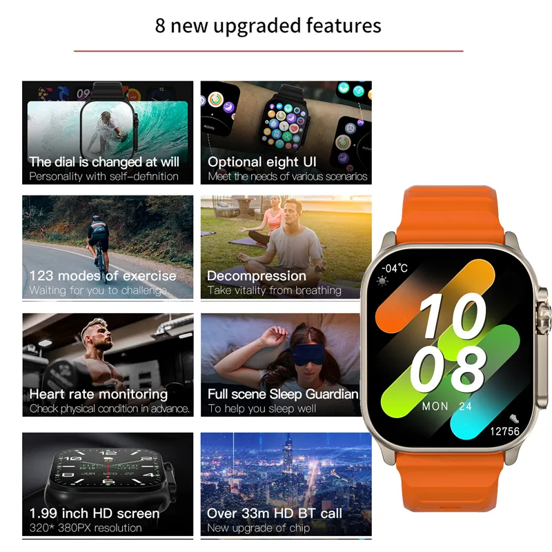 Hurtownia Smartwatch T900 Ultr – Watch Iwo recenzja i cena