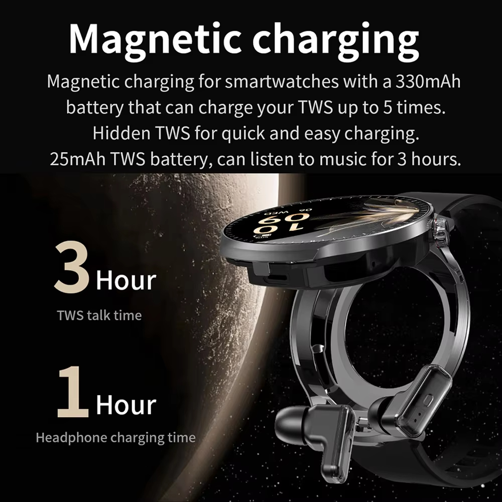 Smartwatch TWS 2 w 1 z słuchaw – Smartwatch Noise Watches For Men recenzja i cena