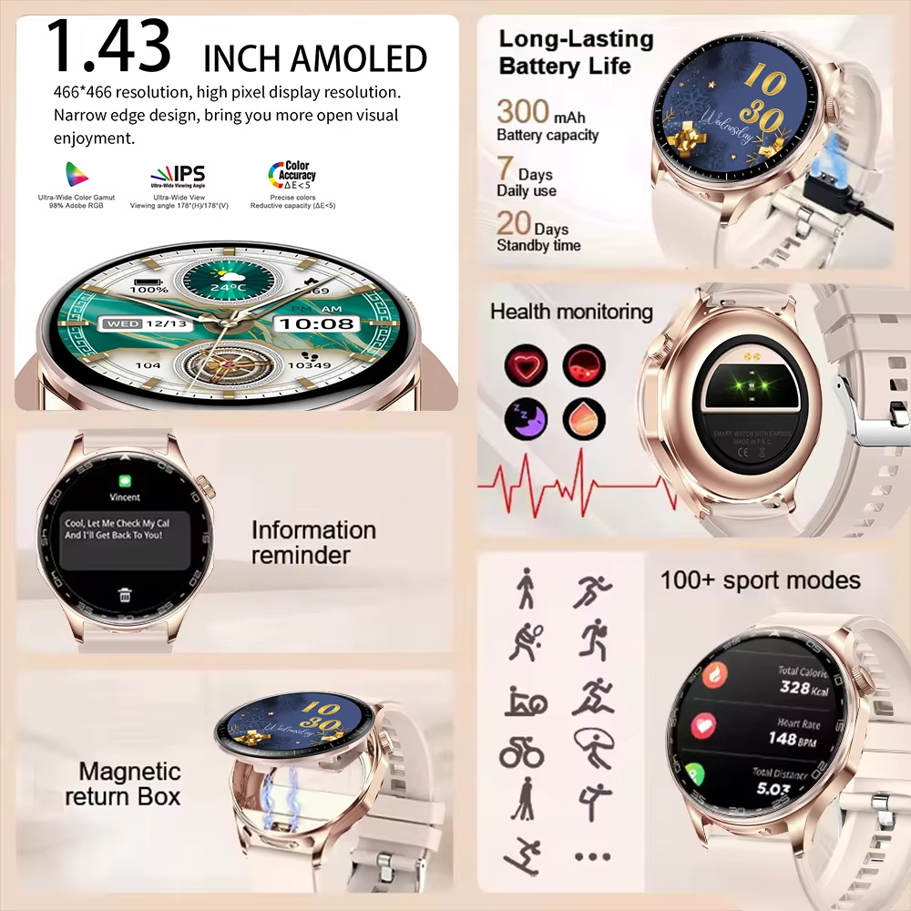 Smartwatch 2 w 1 z słuchawkami – Smartwatch Noise Watches For Men recenzja i cena