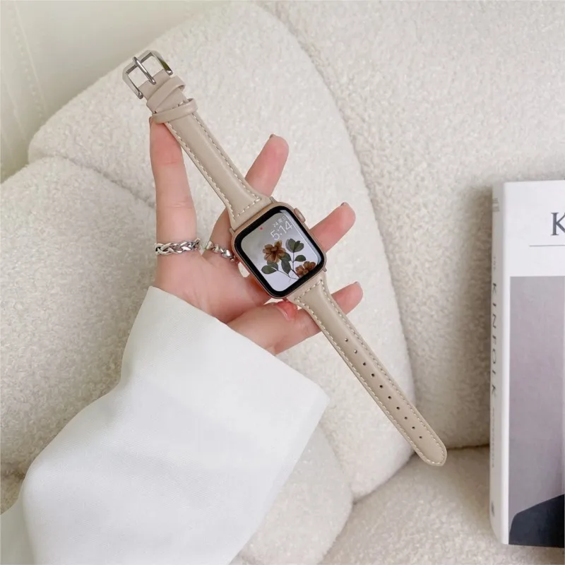 Smukły skórzany pasek do Apple – Smartwatch Apple Watches For Women recenzja i cena
