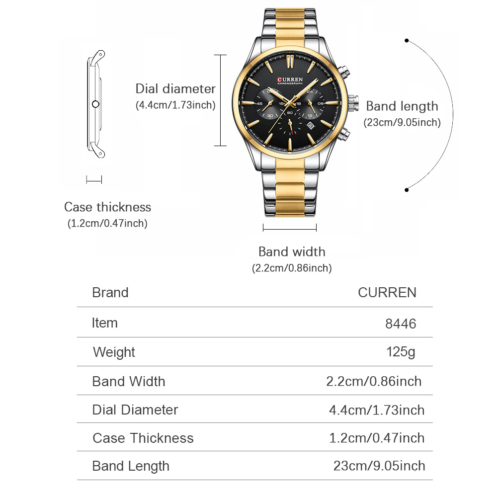 CURREN Casual Quartz Chrono Sp – Analog Quartz Watch recenzja i cena