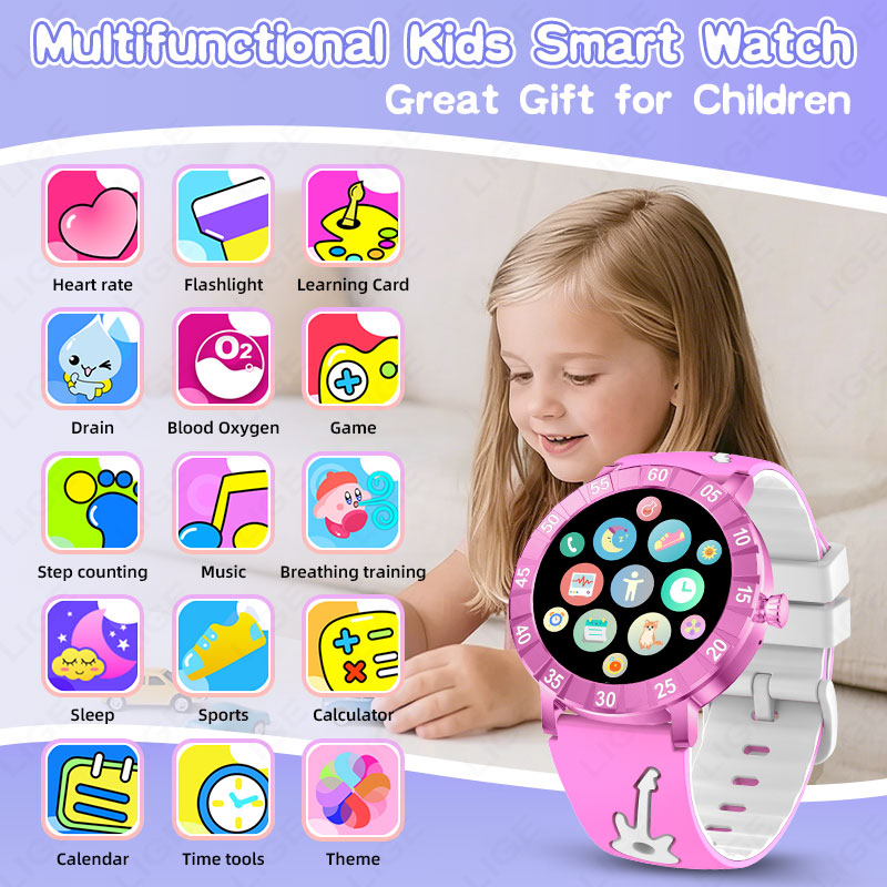 LIGE Dziewczęcy Smartwatch SOS – Smartwatch Watches Useful Gift For Boys recenzja i cena