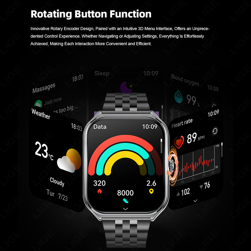 LIGE Modny, ultracienki smartw – Smartwatch Slim Watches For Men recenzja i cena