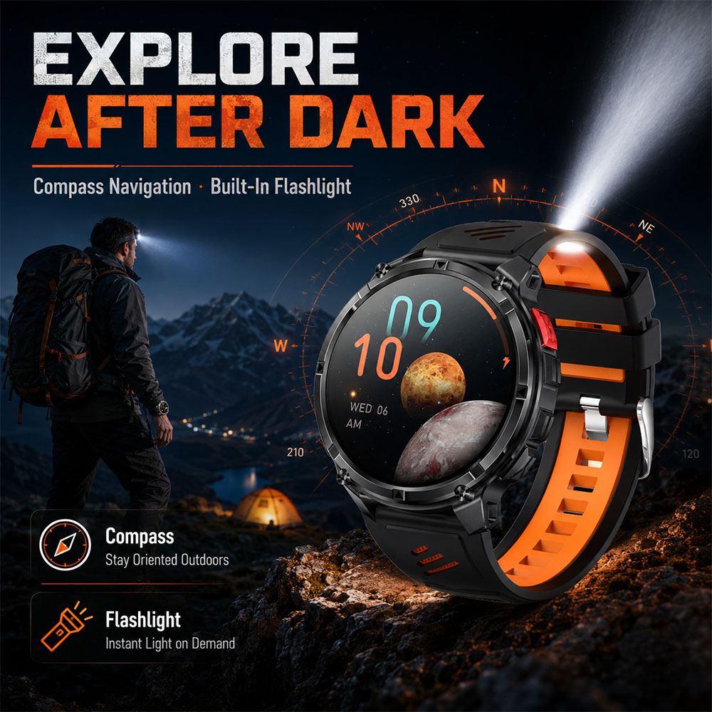 YAOCX Smartwatch AMOLED dla mę – Smartwatch Rugged Watches For Men recenzja i cena
