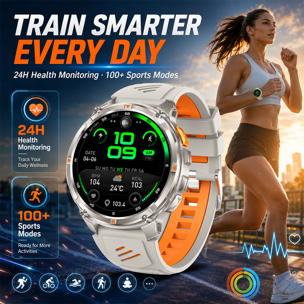 YAOCX Smartwatch AMOLED dla mę – Smartwatch Rugged Watches For Men recenzja i cena