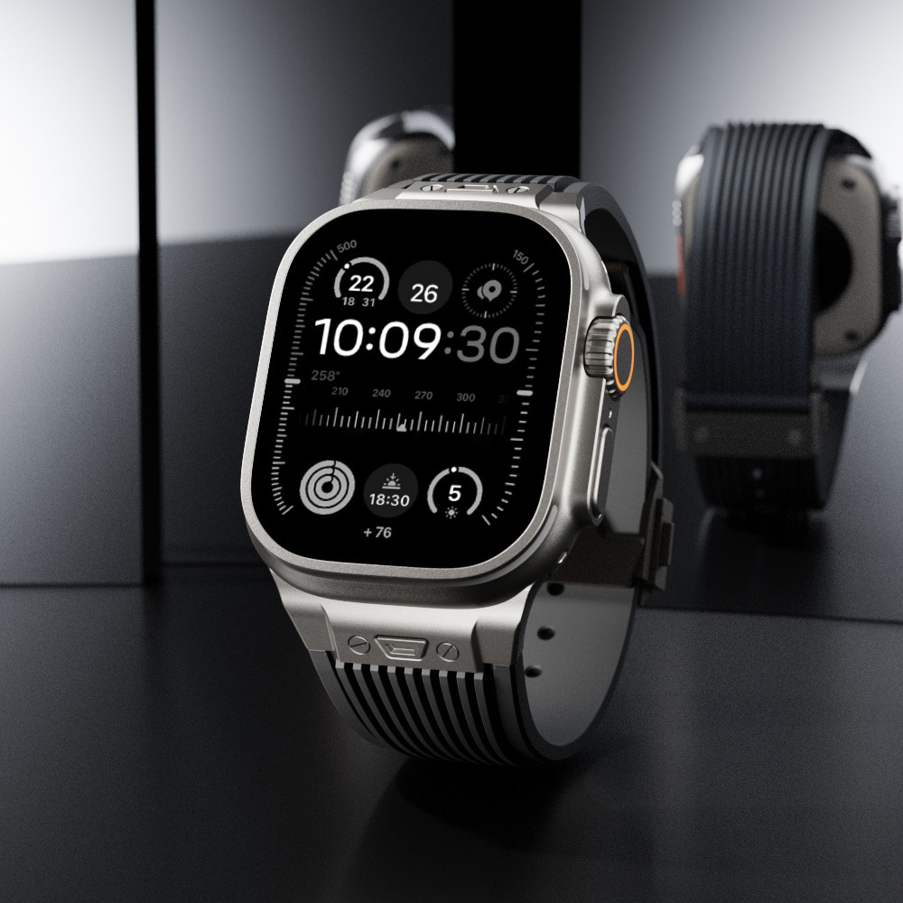 Silikonowy pasek do Apple Watc – Smartwatch Slim Watches For Men recenzja i cena